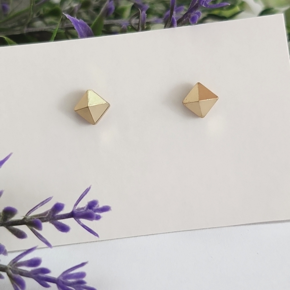 Tiny Diamond Stud Earrings
